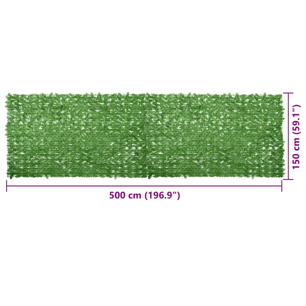 8720286193204_g_en_hd_5 vidaXL Balcony Screen with Green Leaves 500x150 cm - Image 6