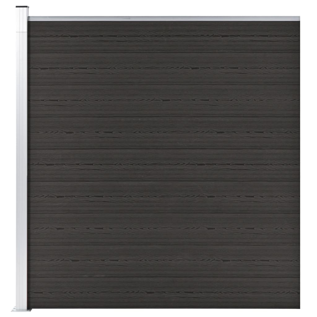 8720286194690_a_en_hd_1 vidaXL Fence Panel WPC 175x186 cm Black - Image 1