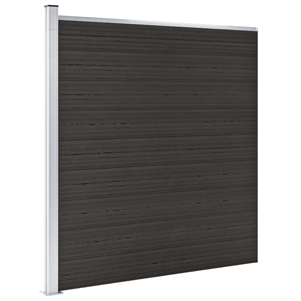 8720286194690_g_en_hd_1 vidaXL Fence Panel WPC 175x186 cm Black - Image 2