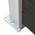 vidaXL Fence Panel WPC 175x186 cm Black - Image 6