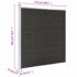 vidaXL Fence Panel WPC 175x186 cm Black - Image 9