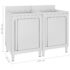 vidaXL Commercial Kitchen Sink Cabinets 2 pcs Stainless Steel - Image 5