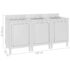 vidaXL Commercial Kitchen Sink Cabinets 3 pcs Stainless Steel - Image 5