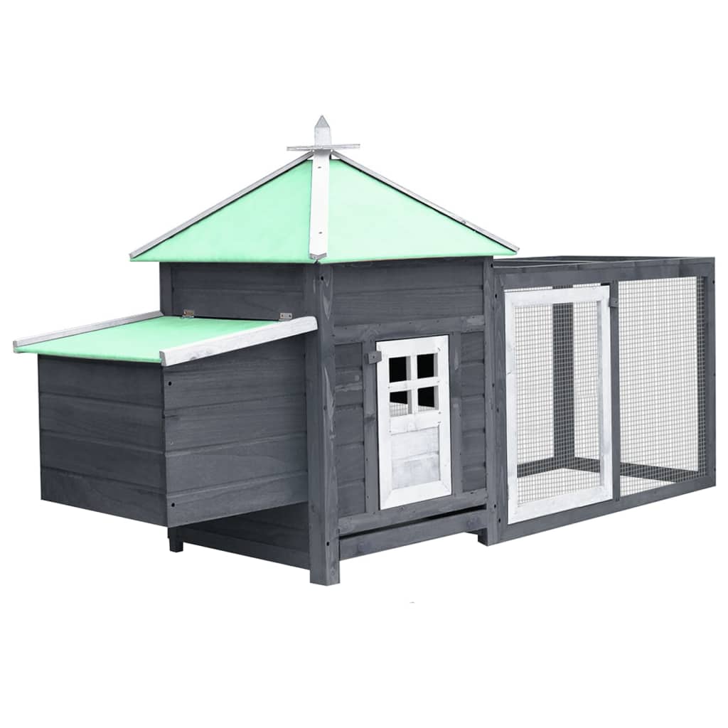 8720286200339_a_en_hd_1 vidaXL Chicken Coop with Nest Box Grey 190x72x102 cm Solid Firwood - Image 1