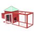 vidaXL Chicken Coop with Nest Box Red 190x72x102 cm Solid Firwood - Image 3