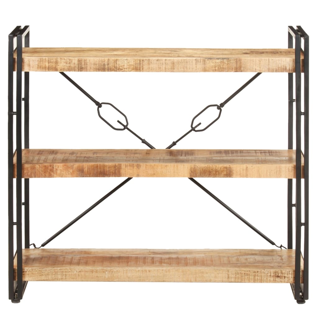 8720286200650_g_en_hd_1 vidaXL 3-Tier Bookcase 90x30x80 cm Solid Mango Wood - Image 2