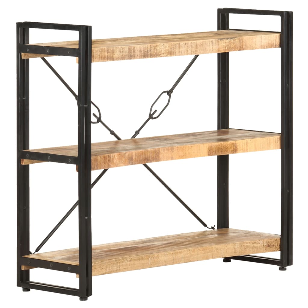 8720286200650_g_en_hd_5 vidaXL 3-Tier Bookcase 90x30x80 cm Solid Mango Wood - Image 7