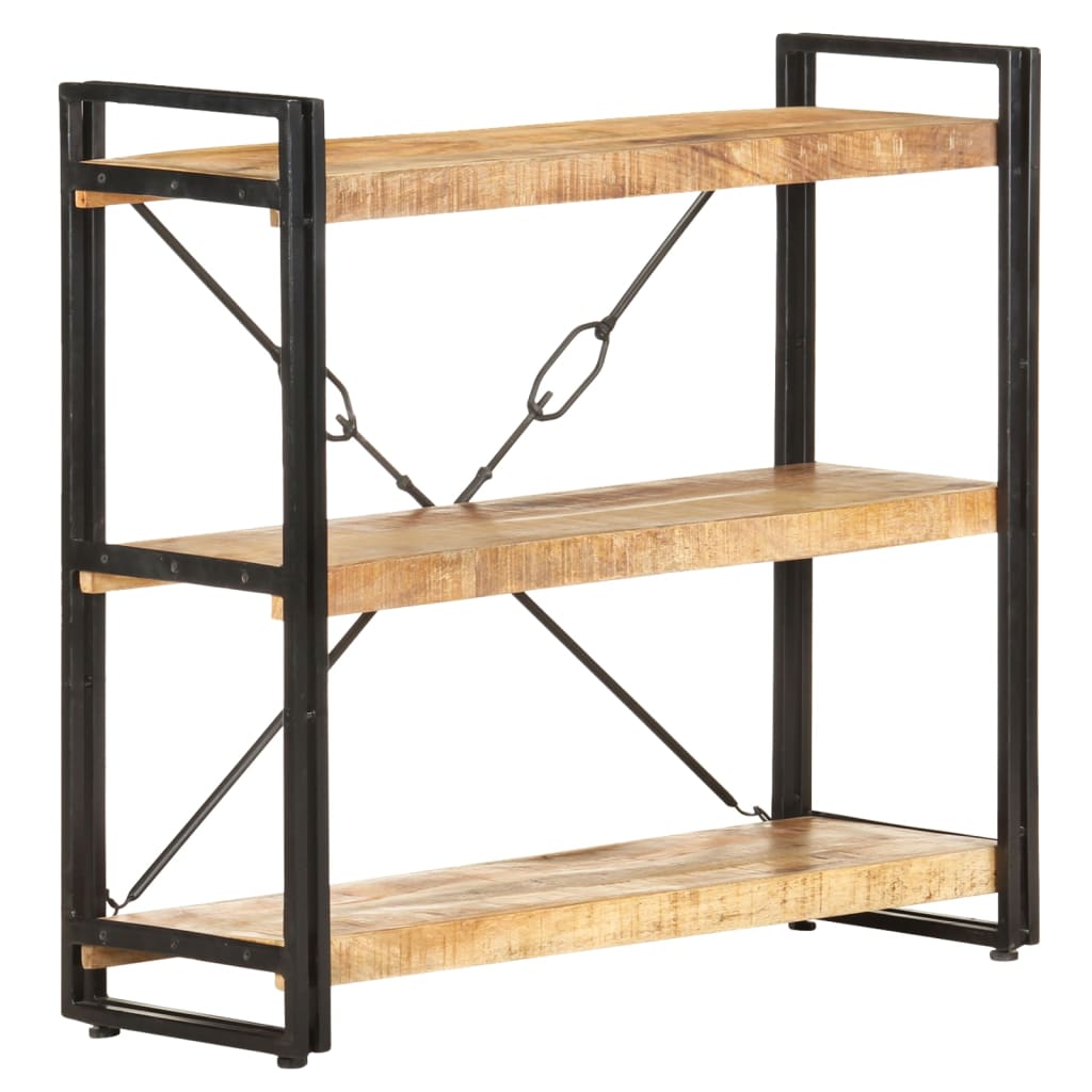 8720286200650_g_en_hd_6 vidaXL 3-Tier Bookcase 90x30x80 cm Solid Mango Wood - Image 8