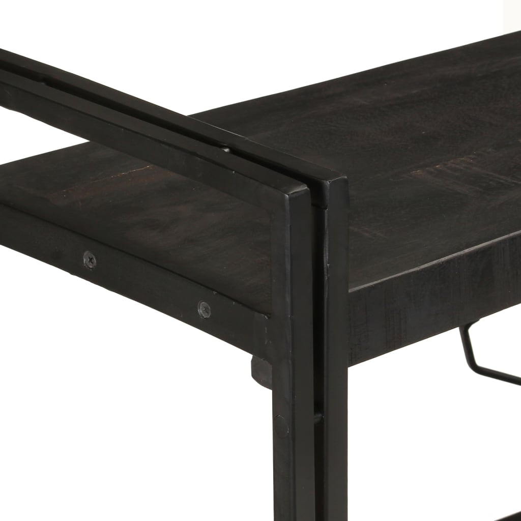 8720286200742_g_en_hd_2 vidaXL 3-Tier Bookcase Black 140x30x80 cm Solid Mango Wood - Image 4