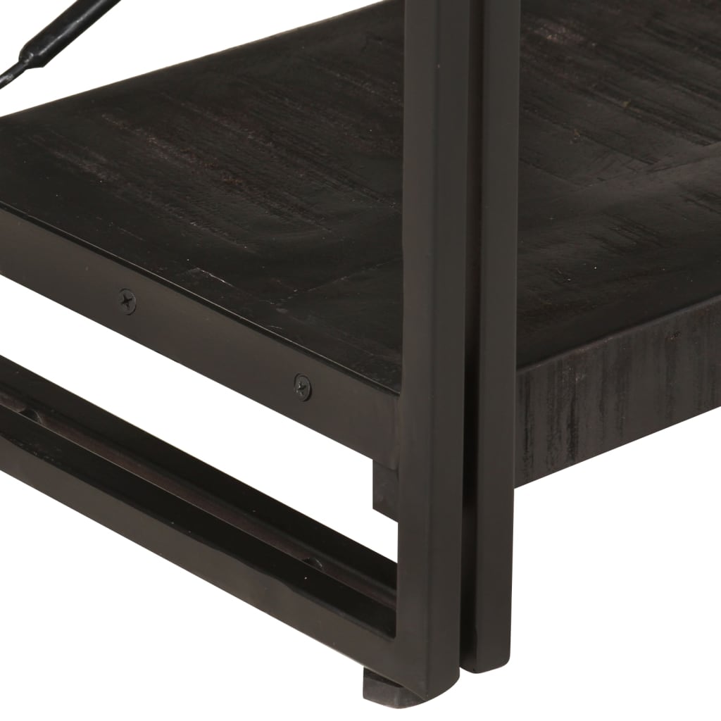 8720286200742_g_en_hd_3 vidaXL 3-Tier Bookcase Black 140x30x80 cm Solid Mango Wood - Image 5