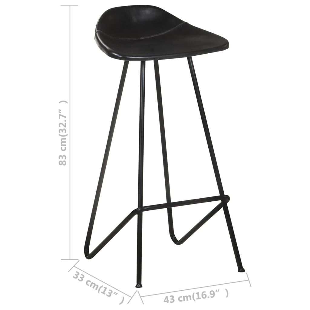 8720286200889_g_en_hd_11 vidaXL Bar Stools 4 pcs Black Real Leather - Image 12