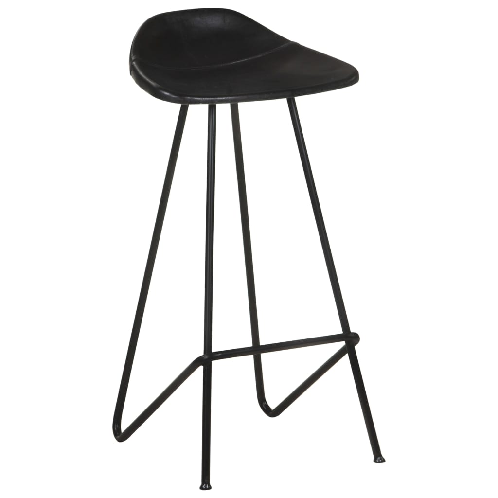 8720286200889_g_en_hd_2 vidaXL Bar Stools 4 pcs Black Real Leather - Image 3