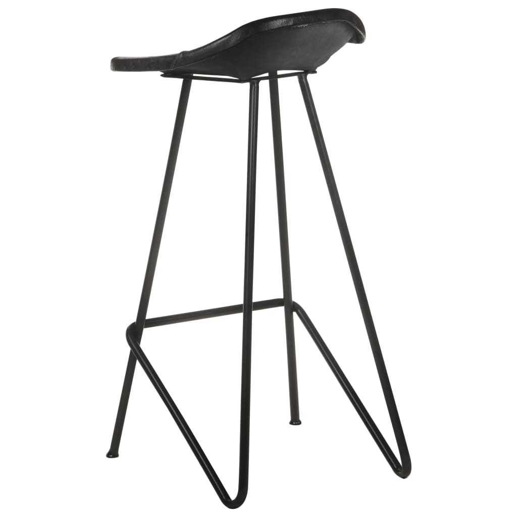 8720286200889_g_en_hd_3 vidaXL Bar Stools 4 pcs Black Real Leather - Image 4