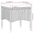 vidaXL 5 Piece Garden Dining Set Poly Rattan and Tempered Glass Grey - Image 11