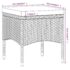 vidaXL 5 Piece Garden Dining Set Poly Rattan and Tempered Glass Grey - Image 11
