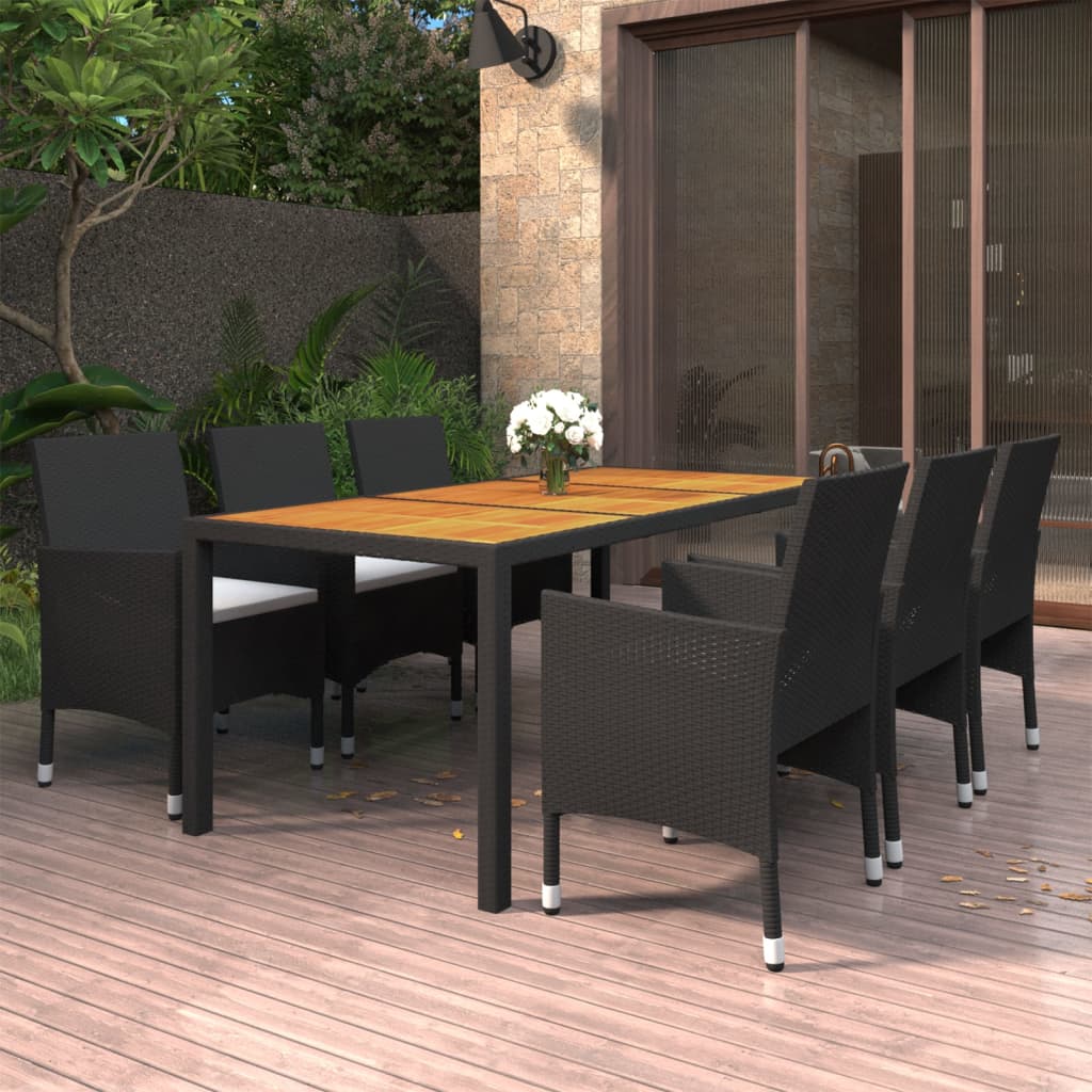 8720286202890_m_en_hd_1 vidaXL 7 Piece Garden Dining Set Poly Rattan Black - Image 1