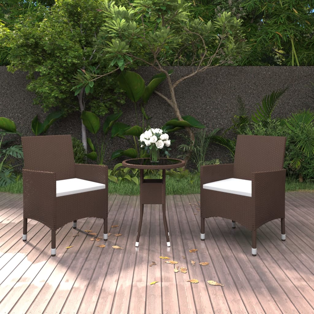 8720286203088_m_en_hd_1 vidaXL 3 Piece Garden Dining Set Poly Rattan Brown - Image 1