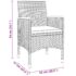 vidaXL 3 Piece Garden Dining Set Poly Rattan Grey - Image 8