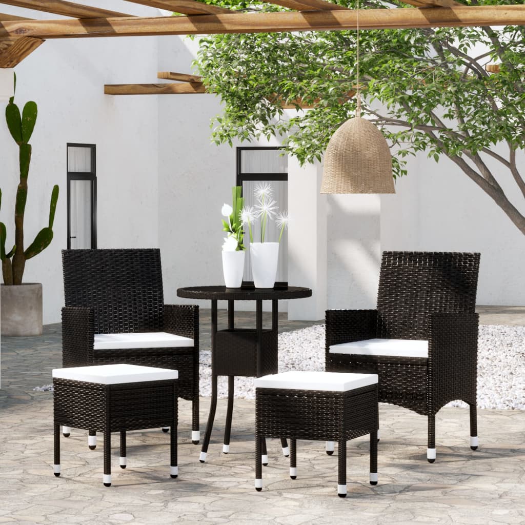 8720286203156_m_en_hd_1 vidaXL 5 Piece Garden Lounge Set Poly Rattan Black - Image 1