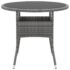 vidaXL 3 Piece Garden Dining Set Poly Rattan Grey - Image 6