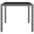 vidaXL 3 Piece Garden Dining Set Poly Rattan Grey - Image 5