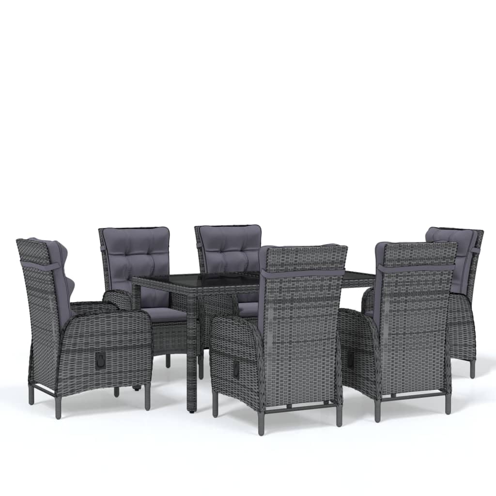 8720286203514_a_en_hd_1 vidaXL 7 Piece Garden Dining Set Poly Rattan Grey - Image 2