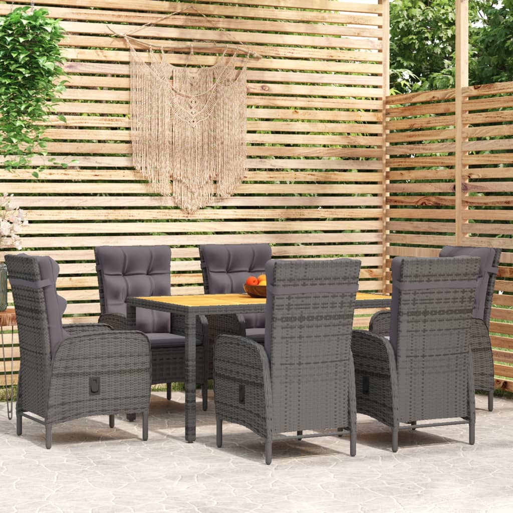 8720286203521_m_en_hd_1 vidaXL 7 Piece Garden Dining Set Poly Rattan Grey - Image 1