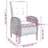 vidaXL 7 Piece Garden Dining Set Poly Rattan Grey - Image 7
