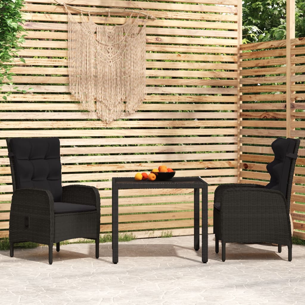 8720286203576_m_en_hd_1 vidaXL 3 Piece Garden Dining Set Poly Rattan Black - Image 1