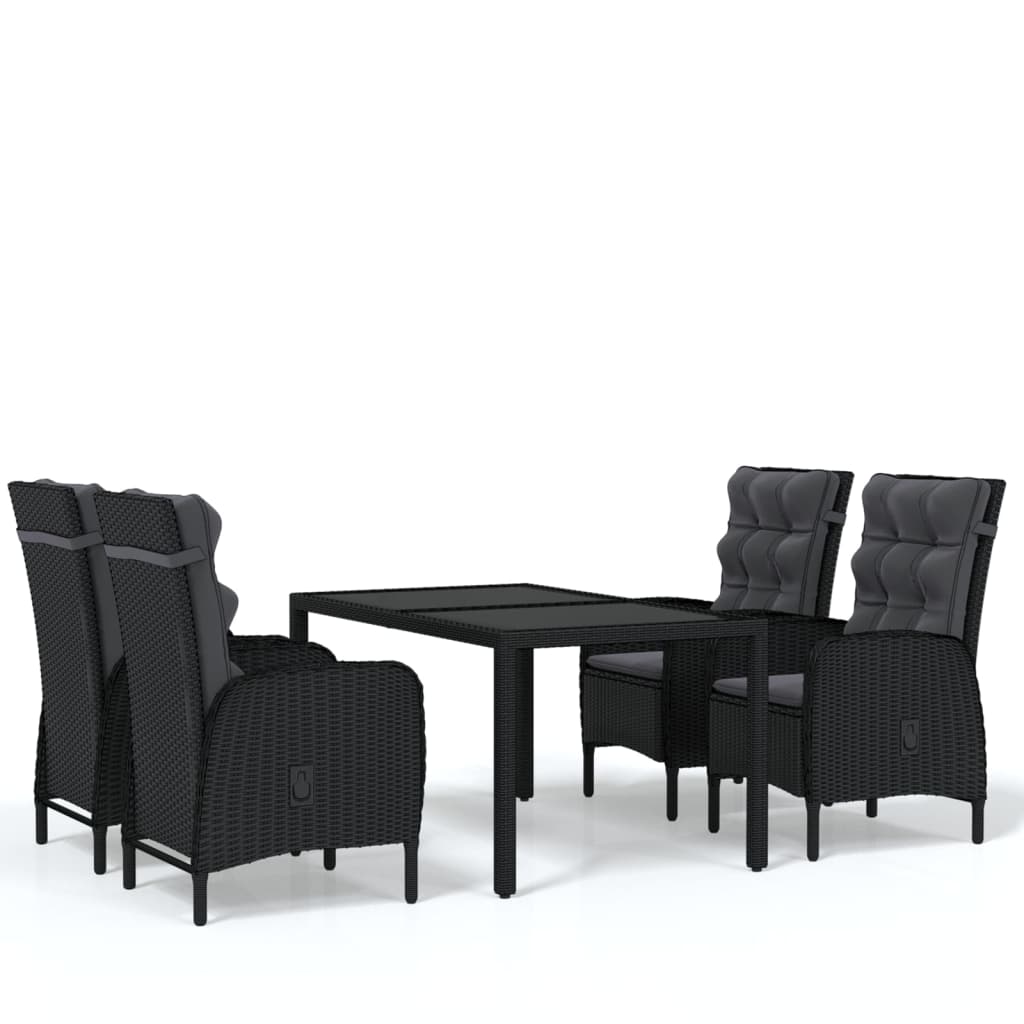 8720286203613_a_en_hd_1 vidaXL 5 Piece Garden Dining Set Poly Rattan Black - Image 2