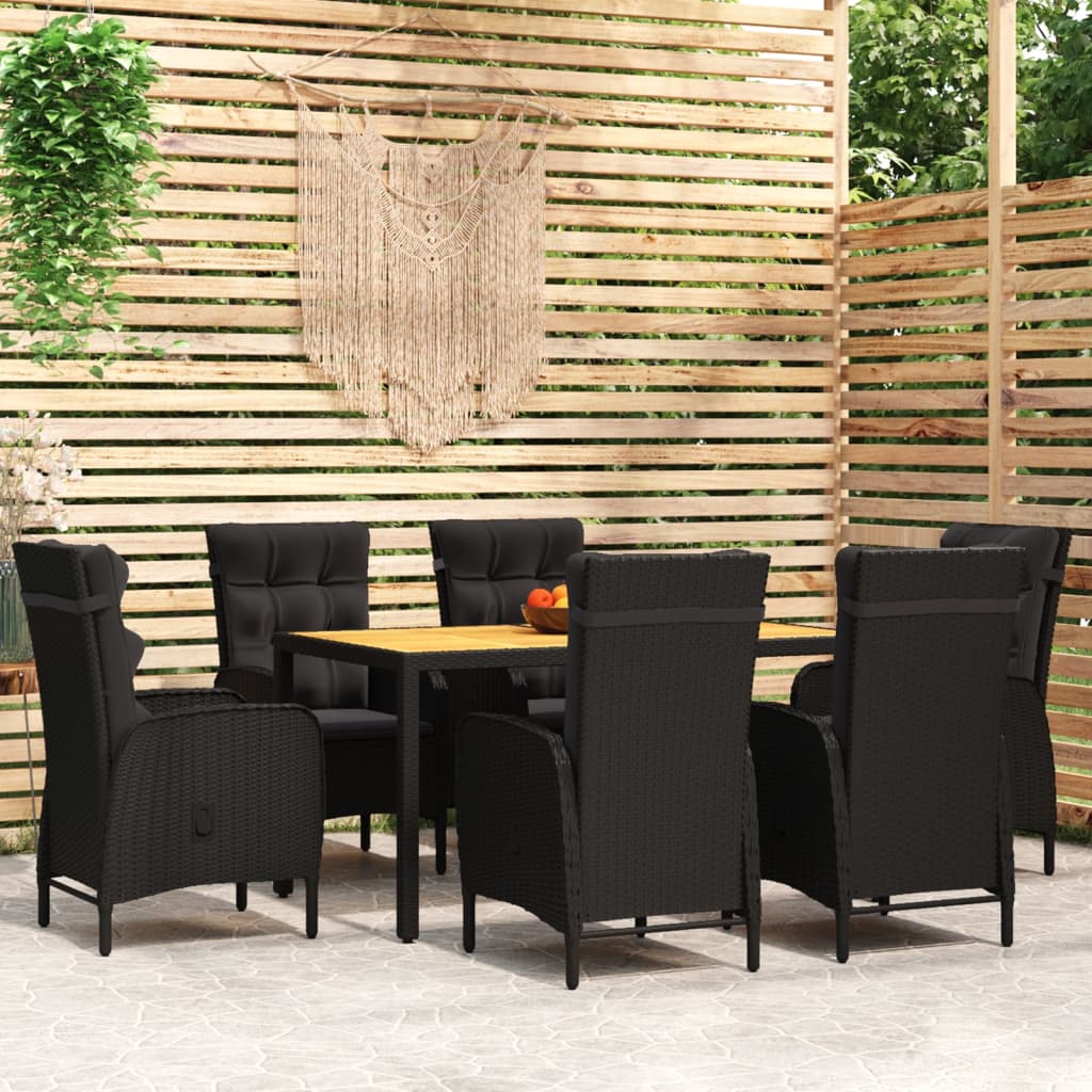 8720286203644_m_en_hd_1 vidaXL 7 Piece Garden Dining Set Poly Rattan Black - Image 1