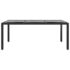 vidaXL 7 Piece Garden Dining Set Poly Rattan Black - Image 6