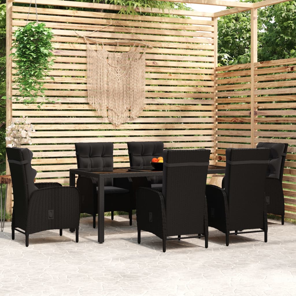 8720286203651_m_en_hd_1 vidaXL 7 Piece Garden Dining Set Poly Rattan Black - Image 1