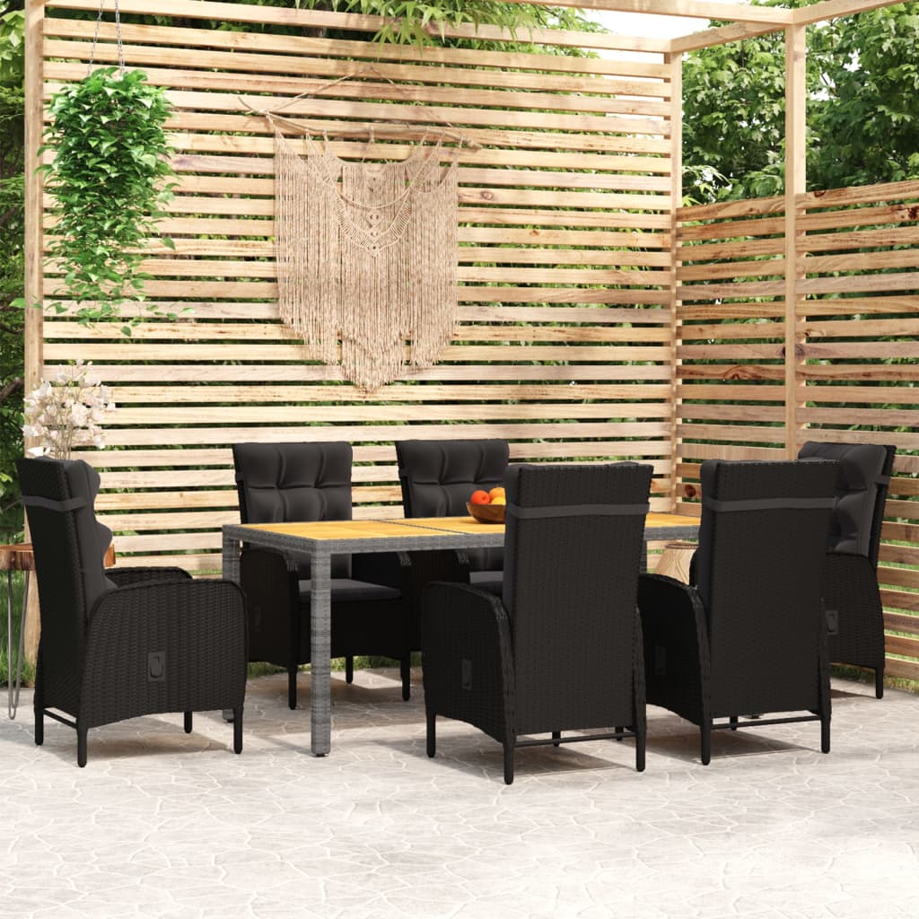 8720286203668_m_en_hd_1 vidaXL 7 Piece Garden Dining Set Poly Rattan Black - Image 1