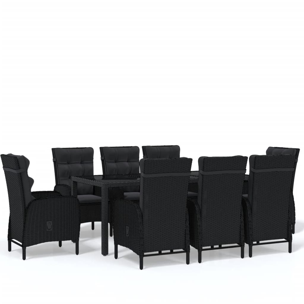 8720286203675_a_en_hd_1 vidaXL 9 Piece Garden Dining Set Poly Rattan Black - Image 2