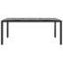vidaXL 9 Piece Garden Dining Set Poly Rattan Black - Image 5