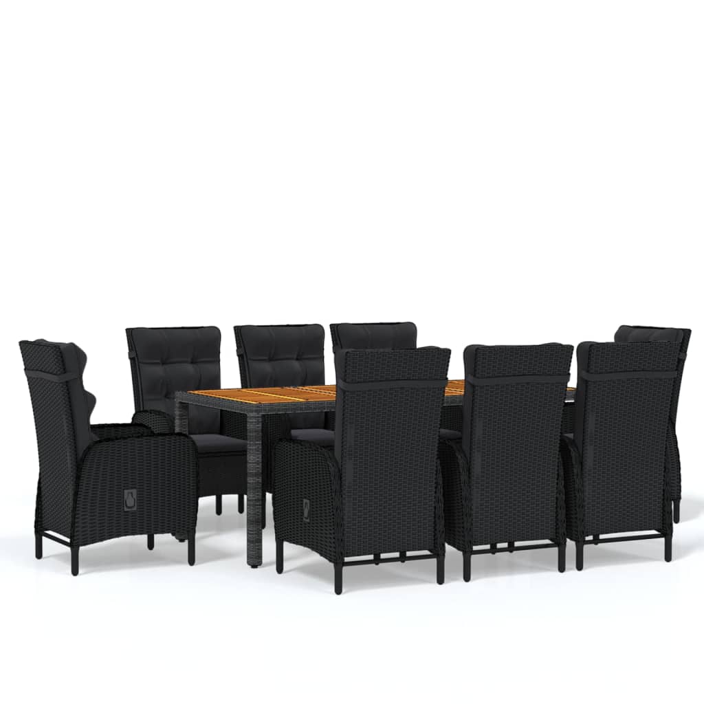 8720286203682_a_en_hd_1 vidaXL 9 Piece Garden Dining Set Poly Rattan Black - Image 2