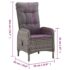 vidaXL 3 Piece Garden Bistro Set Poly Rattan Grey - Image 10