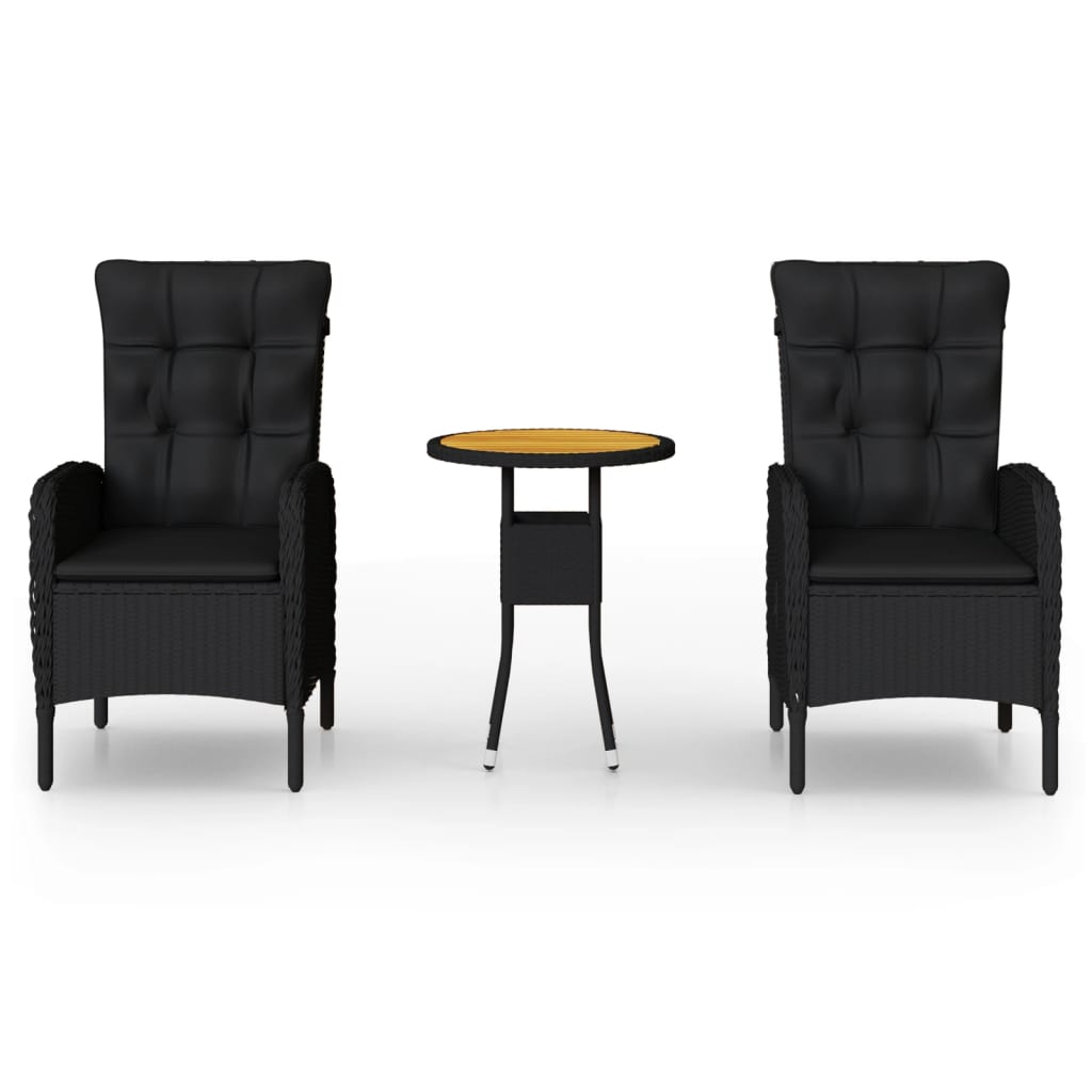 8720286203927_a_en_hd_1 vidaXL 3 Piece Garden Bistro Set Poly Rattan Black - Image 2