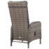 vidaXL 3 Piece Garden Bistro Set Poly Rattan Grey - Image 5