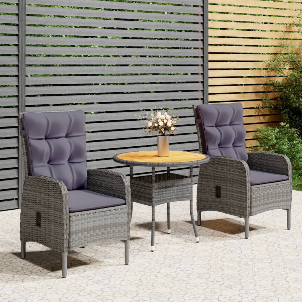 8720286203941_m_en_hd_1 vidaXL 3 Piece Garden Bistro Set Poly Rattan Grey - Image 1