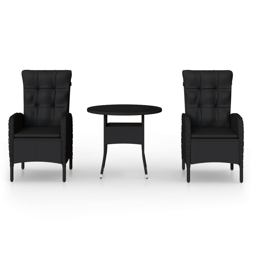 8720286203958_a_en_hd_1 vidaXL 3 Piece Garden Bistro Set Poly Rattan Black - Image 2