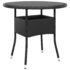 vidaXL 3 Piece Garden Bistro Set Poly Rattan Black - Image 6