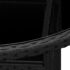 vidaXL 3 Piece Garden Bistro Set Poly Rattan Black - Image 7