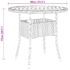 vidaXL 3 Piece Garden Bistro Set Poly Rattan Black - Image 9
