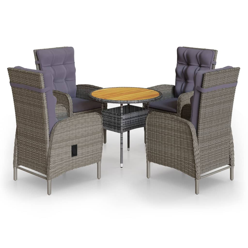 8720286203989_a_en_hd_1 vidaXL 5 Piece Garden Bistro Set Poly Rattan Grey - Image 2