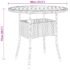 vidaXL 5 Piece Garden Bistro Set Poly Rattan Grey - Image 11
