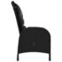 vidaXL 5 Piece Garden Bistro Set Poly Rattan Black - Image 4