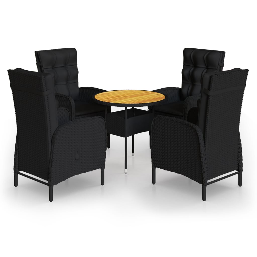 8720286204009_a_en_hd_1 vidaXL 5 Piece Garden Bistro Set Poly Rattan Black - Image 2