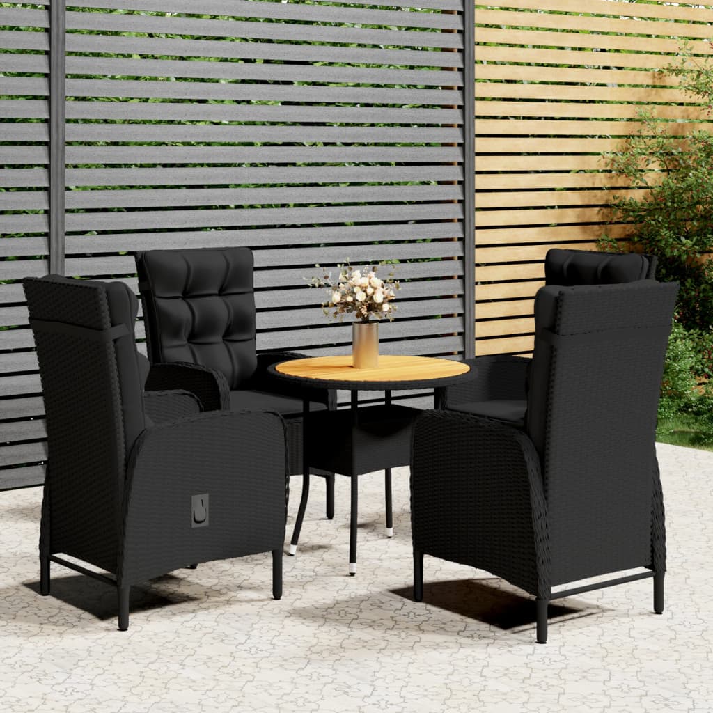 8720286204009_m_en_hd_1 vidaXL 5 Piece Garden Bistro Set Poly Rattan Black - Image 1